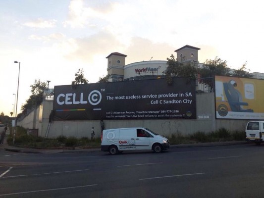 Cell C billboard